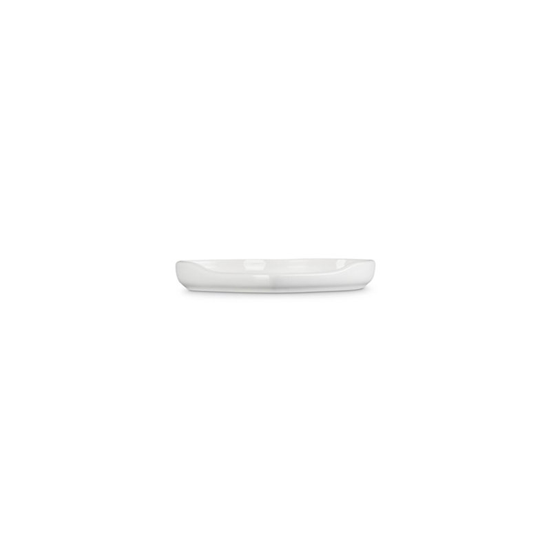 Le Creuset Stoneware Heart Spoon Rest 5 In Cerise, White