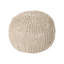 Pouf rond en coton Bordeaux