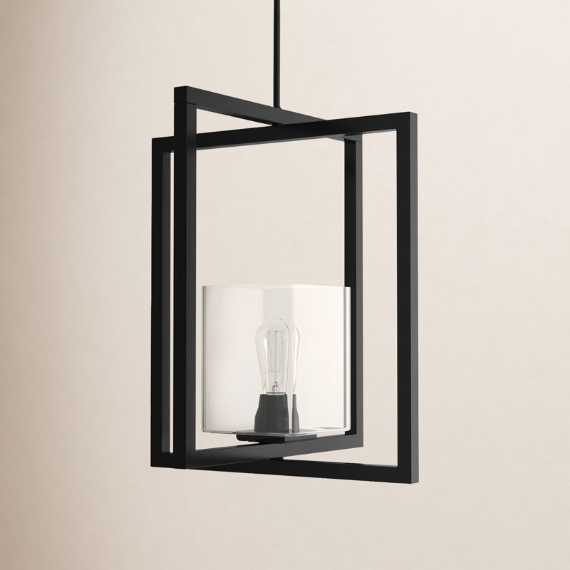 Luminaire suspendu carré / rectangulaire 1 lumière Aya