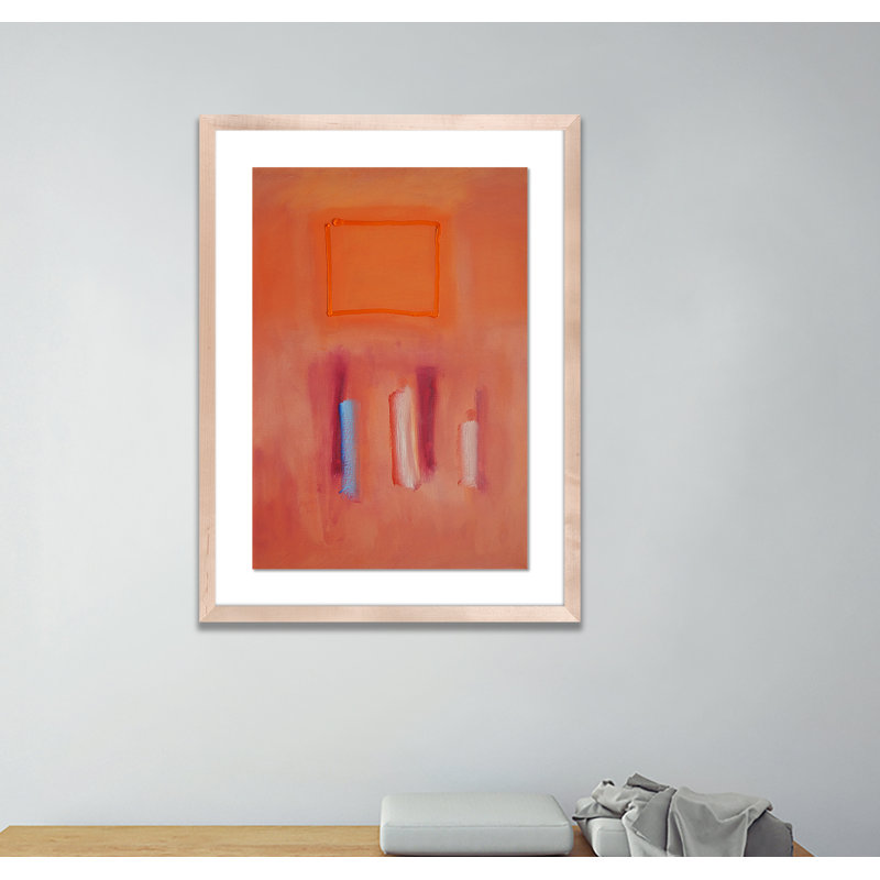 Orange Souk II Print by Charles Stuart, 60" H x 42" W x 2.5" D, Natural