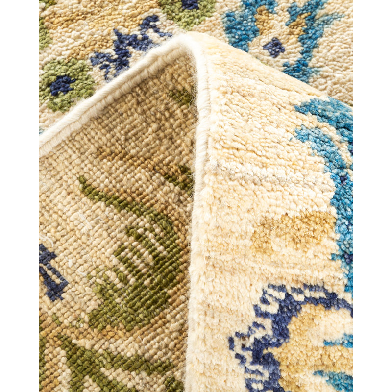 Suzani One-of-a-Kind 6' 2" X 8' 10" Hand Knotted Area Rug