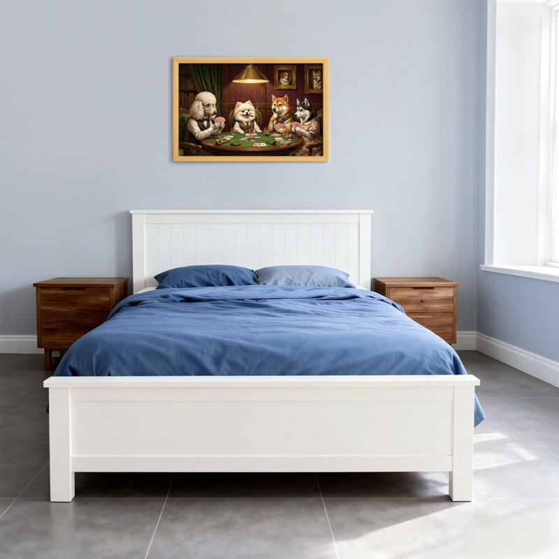 «Fashion Dogs jouer au poker», reproduction d'art classique, H 20 po x l 30 po, Toile tendue, Does Not Apply