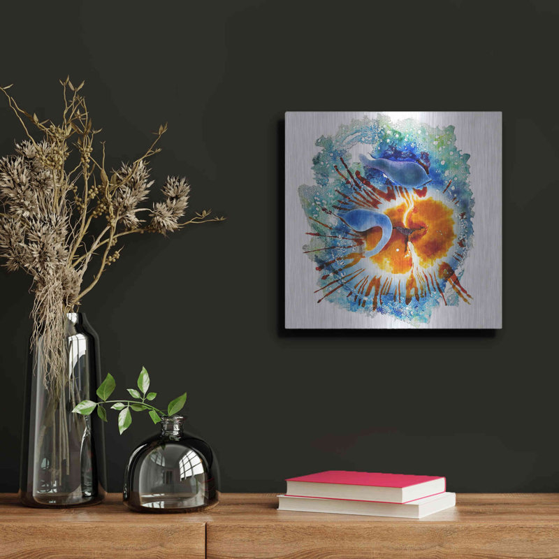 Brayden Studio® «Urticina Felinal» par Rita Shimelfarb, art mural en métal, H 12 po x l 12 po