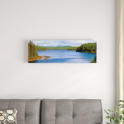 Talkeetna lake, matanuska-susitna borough, alaska, usa, reproduction de photo sur toile tendue