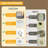 Motion Sensor Plug-in Night Light 3-Pack