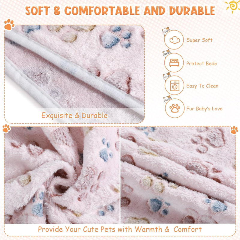 Velours imprimé animal, Beige, L 41 po x l 30 po