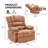 Breasha 39.7" Wide Transitional PU Swivel Rocker Manual Recliner-130043233