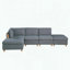 Canapé modulaire d'angle en tissu Dorris