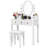 Hayter  Makeup Vanity Set with Rotating Lighted Mirror and Cushioned Stool-1272958633