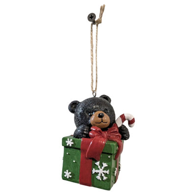OURS AVEC ORNEMENT BOÎTE CADEAU