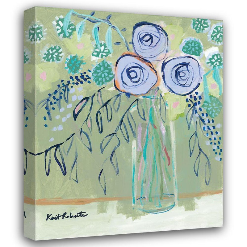 «Red Flower Barrel Studio®», art sur toile tendue par Kait Gallery: The Flower Lady, H 34 po x l 28 po