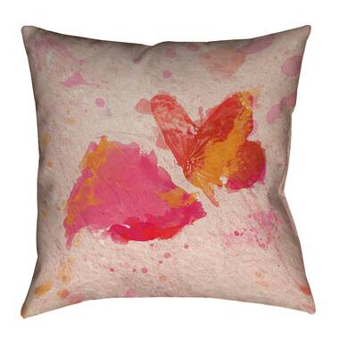 Decorative Throw Pillows, Butterfly Cotton and linen Pillow Cover