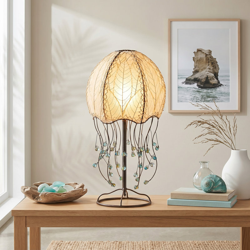 Lampe de table noire 24 "Vestfold, Naturel