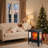 Three-Sided Freestanding Electric Fireplace Stove Heater With Realistic 3D Flame Effect And Remote Control