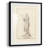Vintage Sketch CXVI - Antique Sketch Study, Matted and Framed Under Acrylic Glass, Entryway and Hallway Wall Art