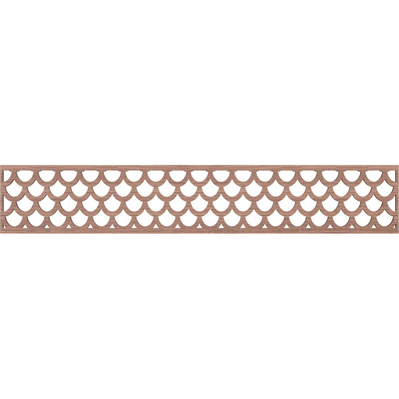 Moulure Hudson, H 8 po x l 46,625 po x P 0,25 po, Noyer