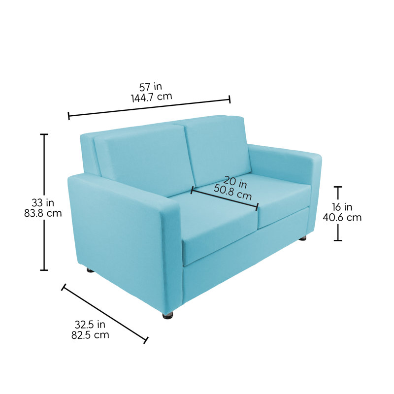 Outdoor Sofa with Sunbrella - Canvas Aruba, Canvas Aruba