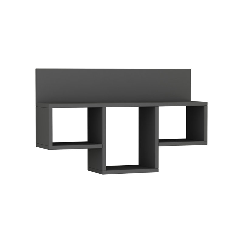 4 Piece Floating Shelf, Anthracite