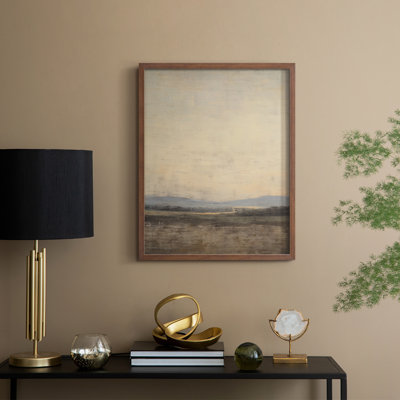 «Vintage Landscape XX», reproduction encadrée - bois massif