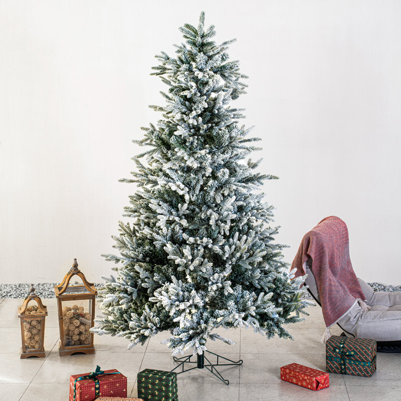 Arbre de Noël pin floqué,  8 pi
