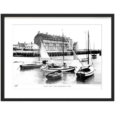 West Bay, The Harbour 1930 by Francis Frith - Single Picture Frame Print