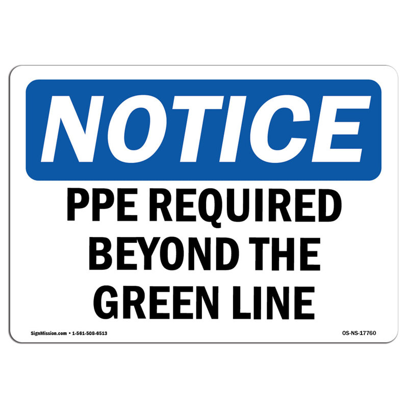 Osha Notice Required Beyond The Green Line