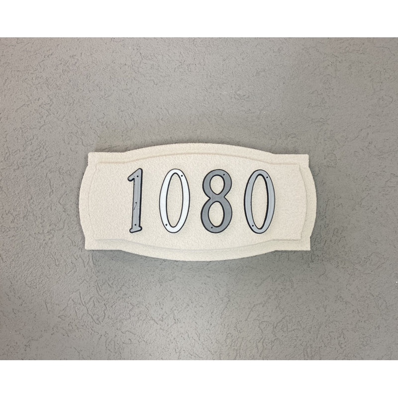 Plaque d'adresse conventionnelle
