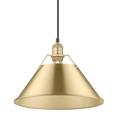 Luminaire suspendu conique à 1 lumière Weatherford