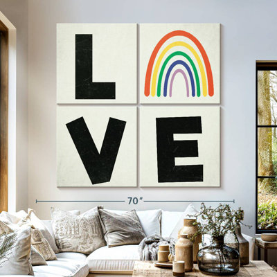 Tergel Love Rainbow Typographie