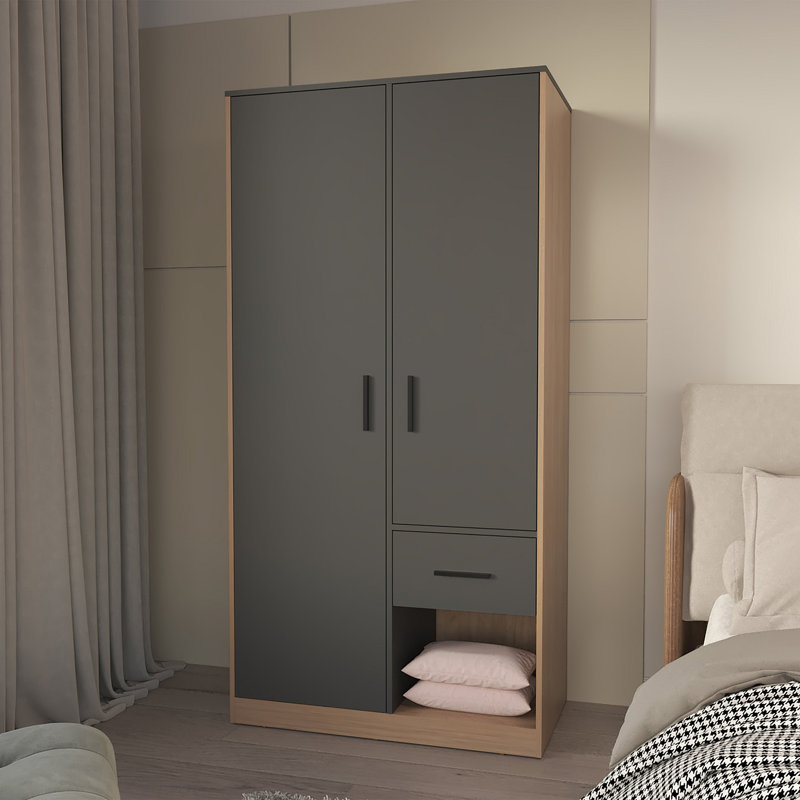 Garde-robe 2 tiroirs 1 porte