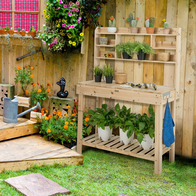 Wood Potting Bench