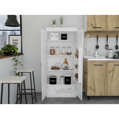 Garde-manger Varese, double porte, cinq tablettes