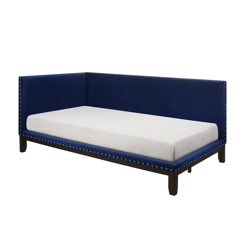 Lit de jour simple Trulee, Bleu marine saphir