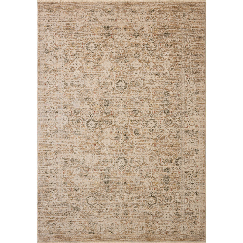 Tapis naturel / granit Loloi Clarisse, Carré 1 pi 6 po
