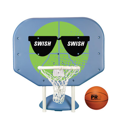Poolmaster Swish, Swish Pro Rebounder Poolside Basketball Hoop Set For Swimming Pool Games