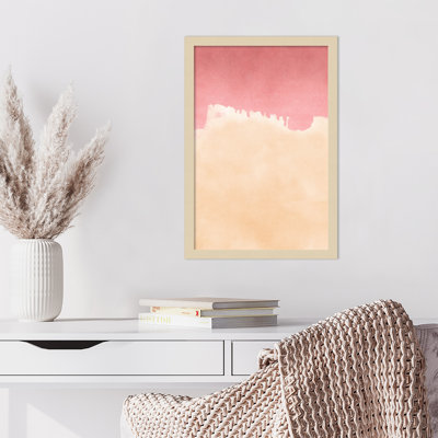 Reproduction d'art encadrée en bois Raver Peachy
