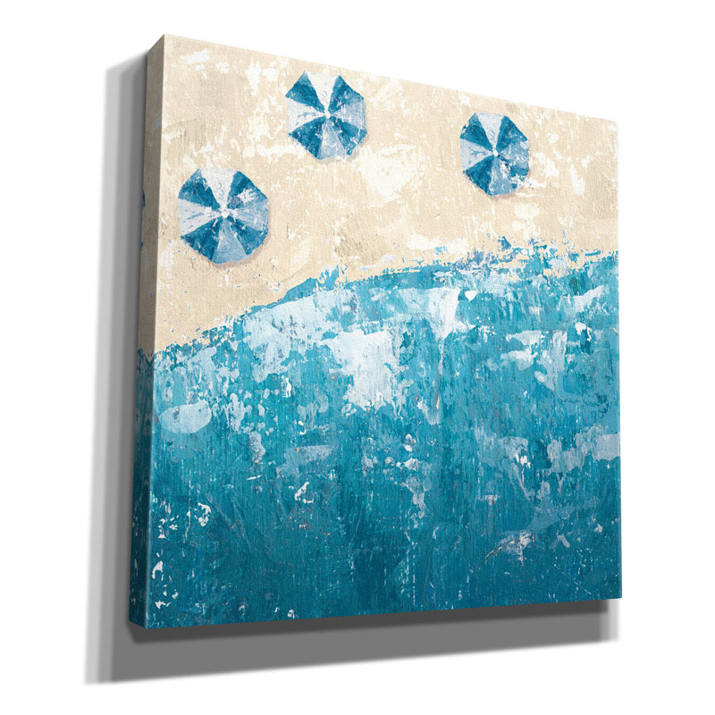 «Beach Days Blue» par Sarah Adams, H 18 po x l 18 po