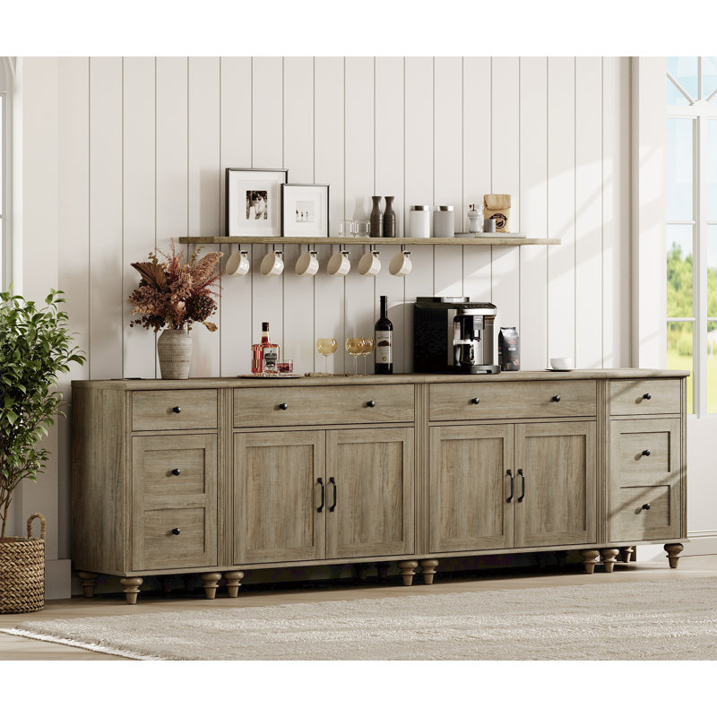 Buffet de cuisine Corretta, Gris délavé