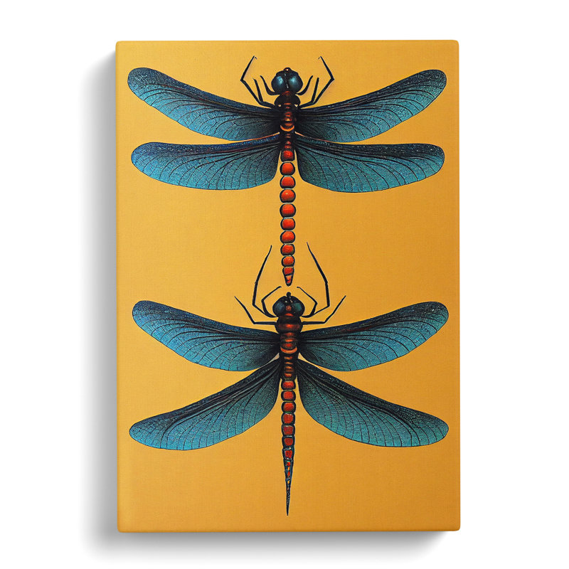 Wonderful Dragonflies - Wrapped Canvas, 50cm H x 35cm W x 3cm D