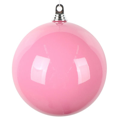 8" High-Gloss Ball Ornament. Includes 2 ornaments per bag.