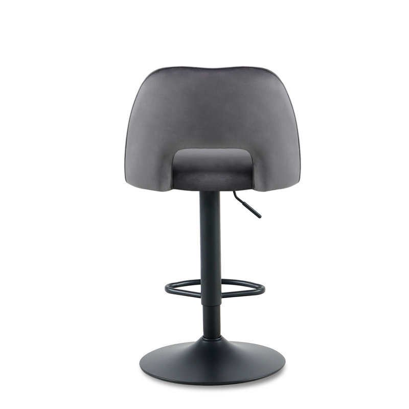 Swivel Adjustable Height Counter Stool, Grey