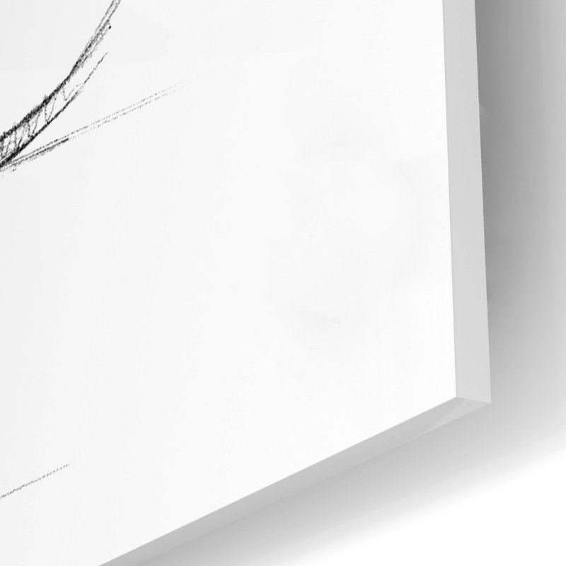 «Cello Sketch» par Ethan Harper, art mural en verre acrylique, H 16 po x l 12 po x P 0,12 po