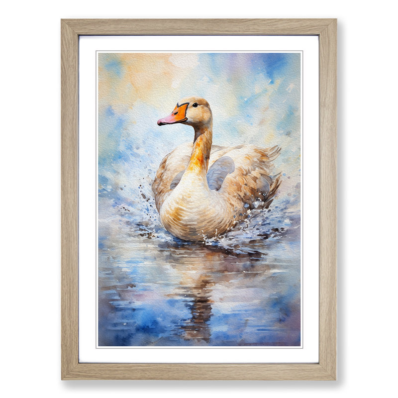 Goose Impressionism - Framed Print