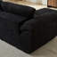 Canapés modulaires à compression, 292 cm (115 pouces) en chenille, canapé noir moderne pour salon