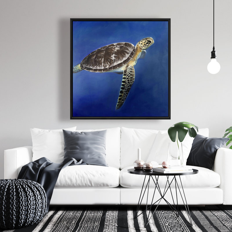"Tortue dans l'océan" sur toile