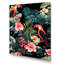 Perroquets roses et plantes tropicales I - art mural perroquet-100408305-135289689