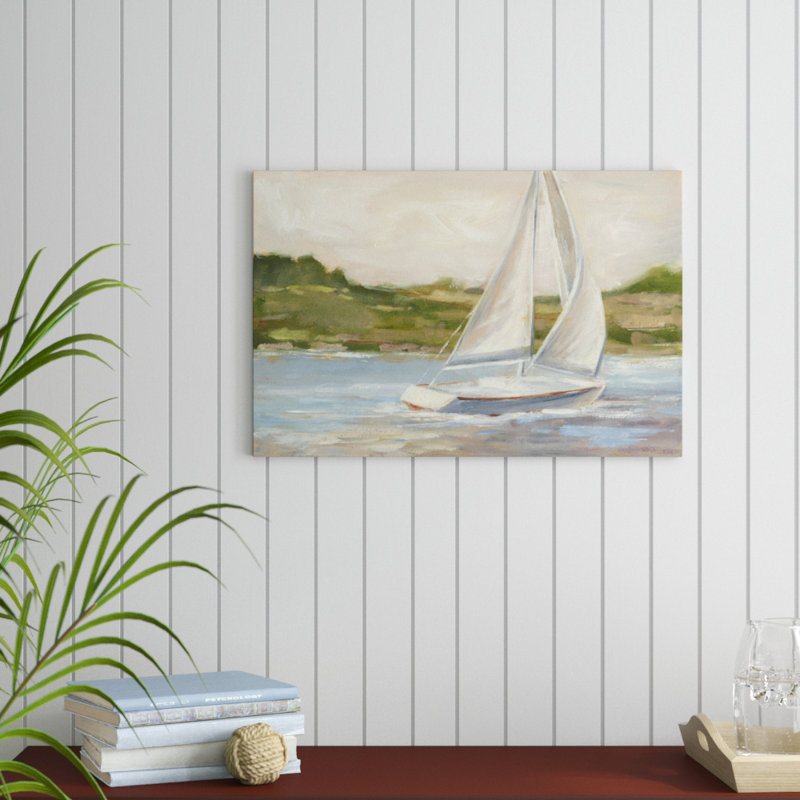 «Off the Coast II», peinture sur toile, H 20 po x l 30 po