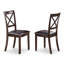 L'ensemble de table de cuisine 5 pièces pour 4 personnes comprend une table ronde avec piédestal et 4 chaises de salle à manger en similicuir, blanc lin-817281658-817281659-817281662