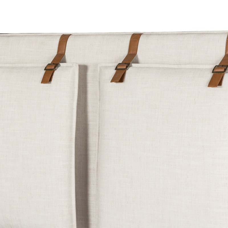 Leigh Upholstered Bed, King, Ivory