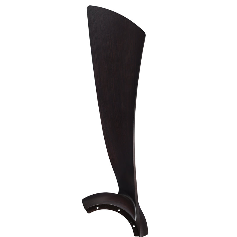 Wrap Custom 48 inch Indoor/Outdoor Ceiling Fan Blade Set of 3 - Dark Walnut, Dark Walnut, 3.54" H x 23.98" W x 7.39" D